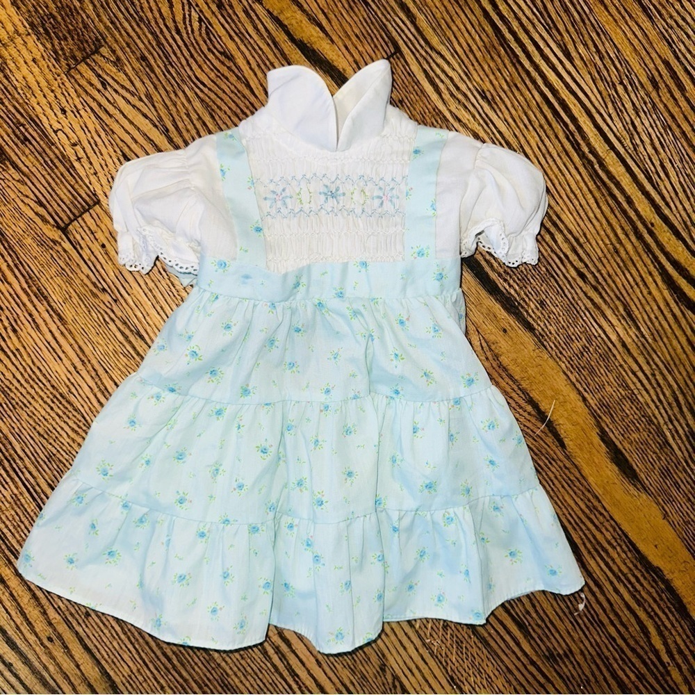 Polly Finder 18 months floral Hand smocked Dress